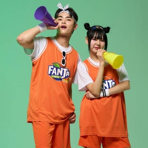 오렌지 봉봉 농구 나시 세트(상의기준)