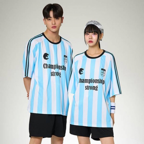 반티-풋볼반티 축구반티 스카이블루 스트라이프 유니폼 반티(상의기준)