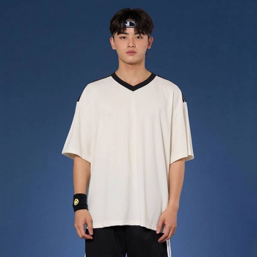 스포츠 트랙 브이넥져지 아이보리 반티 세트(상의기준)