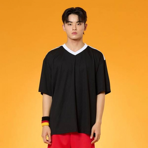 스포츠 트랙 브이넥져지 블랙 반티 세트(상의기준)