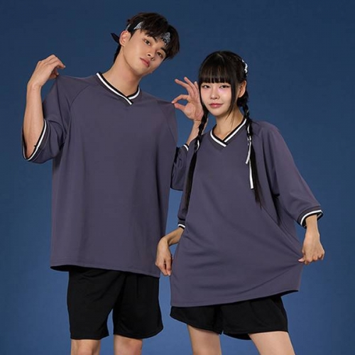 블록 바시티져지 그레이 반티 세트(상의기준)
