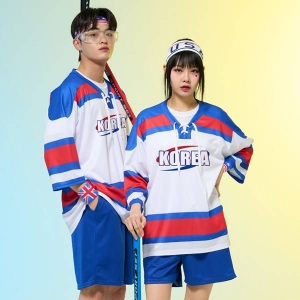 블루 아이스하키 반티 세트(상의기준)