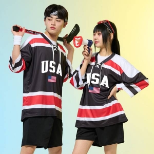 블랙 아이스하키 반티 세트(상의기준)