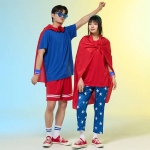 슈퍼맨과 원더우먼 코스프레반티 세트(상의기준)