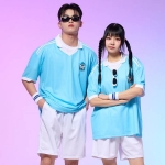 카라 풋볼져지 스카이블루 세트