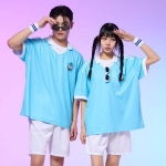 카라 풋볼져지 스카이블루 세트