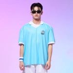 카라 풋볼져지 스카이블루 세트