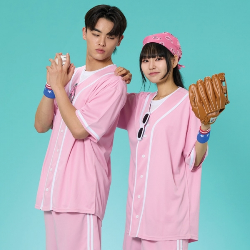 야구복반티 핑크 베이직 베이스볼 반티세트(셔츠기준)