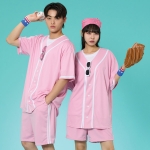 야구복반티 핑크 베이직 베이스볼 반티세트(셔츠기준)