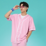 야구복반티 핑크 베이직 베이스볼 반티세트(셔츠기준)