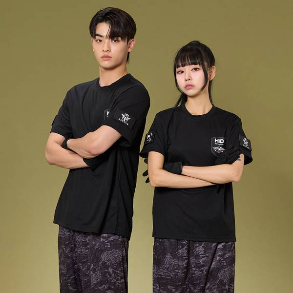 강철부대 HID 반팔 블랙 반티(상의기준)