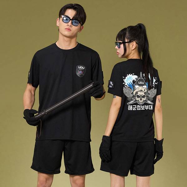 강철부대 UDU 반팔 블랙 반티(상의기준)