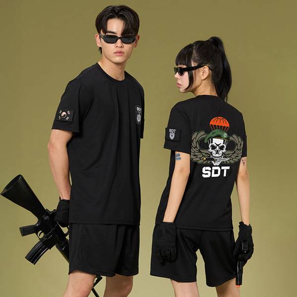 강철부대 SDT 반팔 블랙 반티(상의기준)