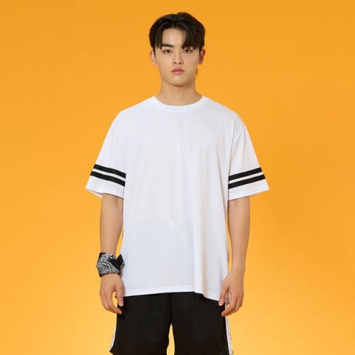 리테일 2선 오버핏져지 반팔 반티 화이트 세트(상의기준)