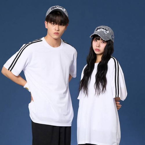 숄더 2선 오버핏져지 반팔 반티 화이트세트(상의기준)