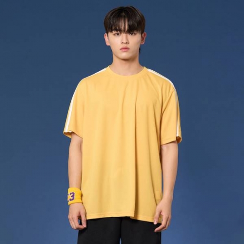숄더 2선 오버핏져지 반팔 반티 옐로우 세트(상의기준)