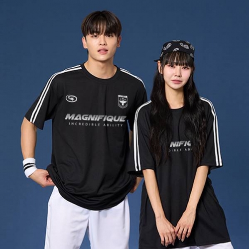 숄더 2선 오버핏져지 반팔 반티 블랙 세트(상의기준)