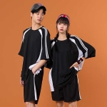 라인2선져지 블랙화이트 반티(상의기준)