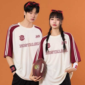 루즈핏 소매2선져지 와인 반티(상의기준)