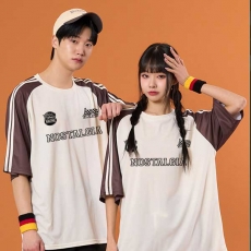 루즈핏 소매2선져지 브라운 반티(상의기준)