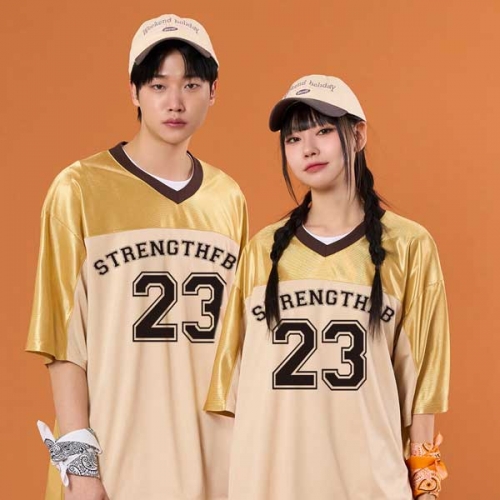 메탈럭비져지골드베이지 반티 세트(상의기준)