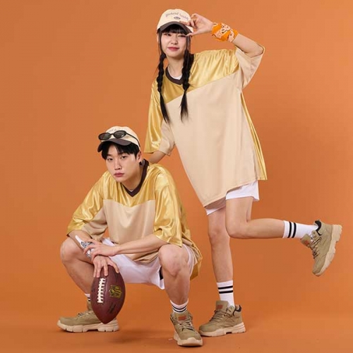 메탈럭비져지골드베이지 반티 세트(상의기준)