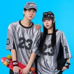 브라이트 배색 져지 실버 반티 세트(상의기준)