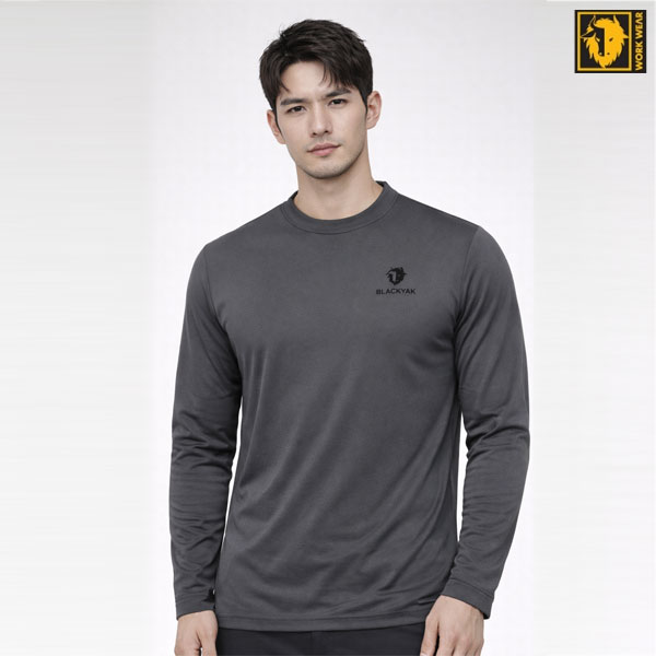 블랙야크(BLACKYAK) S-긴팔라운드티셔츠2 긴팔티 단체티 작업복티셔츠