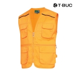 티뷰크(T&middot;BUC) 작업복 어깨 배색 파이핑 TC 브이넥 조끼 MK-171 - 180