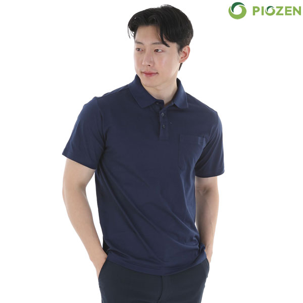 피오젠 면 혼방 반팔 카라티셔츠 PT-91S