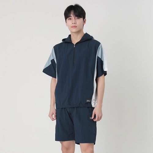 여름용 아노락 반팔 트레이닝복 세트 TAKIA 3502 (중 고등학교 체육복 단체츄리닝 제작)