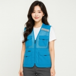 랜더스 반사 망사조끼(남녀공용) LD-483