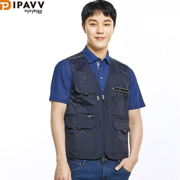 파브 작업복 근무복 망사 조끼 SM-V2302