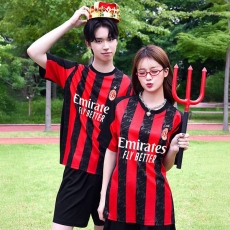 AC밀란반티 홈 축구복 유니폼 반티 753A[4XL 빅사이즈 가능]