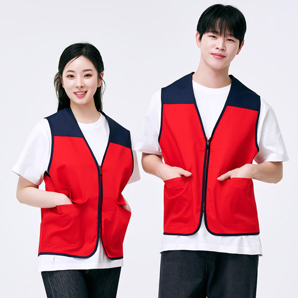 스포비스(SPOVIS) 단체조끼 TC 브이넥 마트조끼 CSR-901 - 918