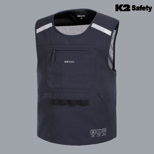 K2 세이프티 근무복 작업복 사계절 난연 조끼 VE-A5603