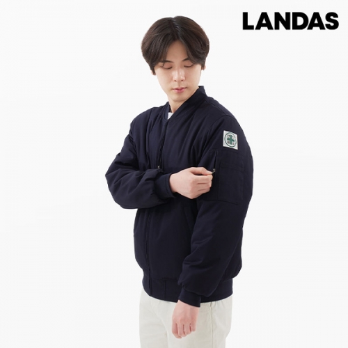 랜더스 블루종 항공자켓 겨울 작업복 단체복 주문제작 JK-740W