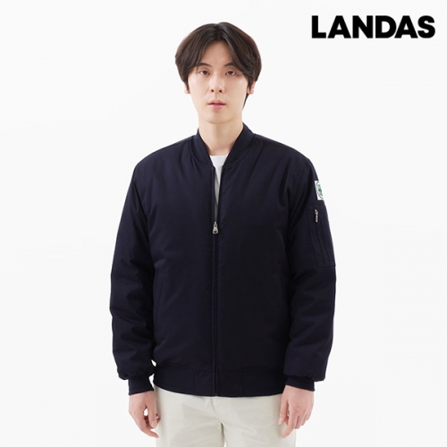 랜더스 블루종 항공자켓 겨울 작업복 단체복 주문제작 JK-740W