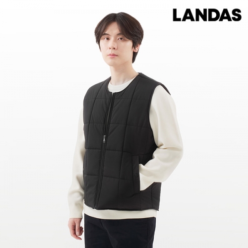 랜더스(LANDAS) 라운드넥 퀄팅 베스트 패딩 조끼 (남녀공용) LD-91W