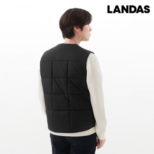 랜더스(LANDAS) 라운드넥 퀄팅 베스트 패딩 조끼 (남녀공용) LD-91W