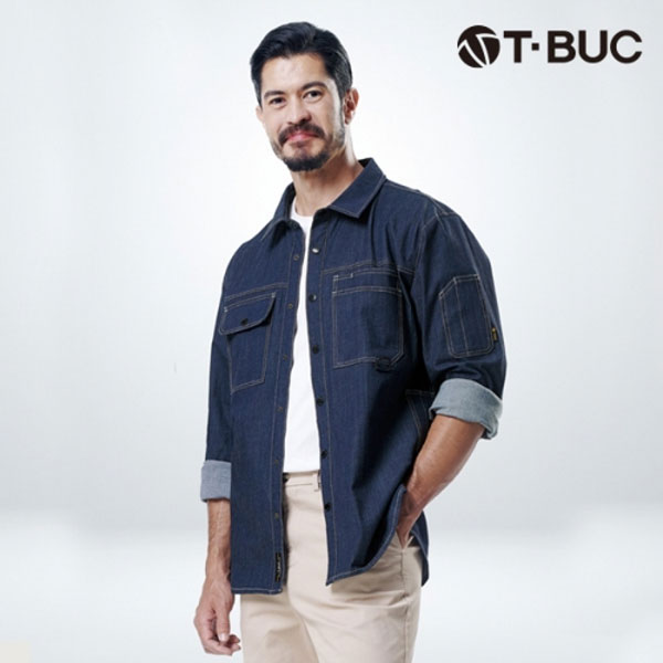 티뷰크(T&middot;BUC) 데님 스판 셔츠 TB-19-16 근무복, 유니폼, 주문제작