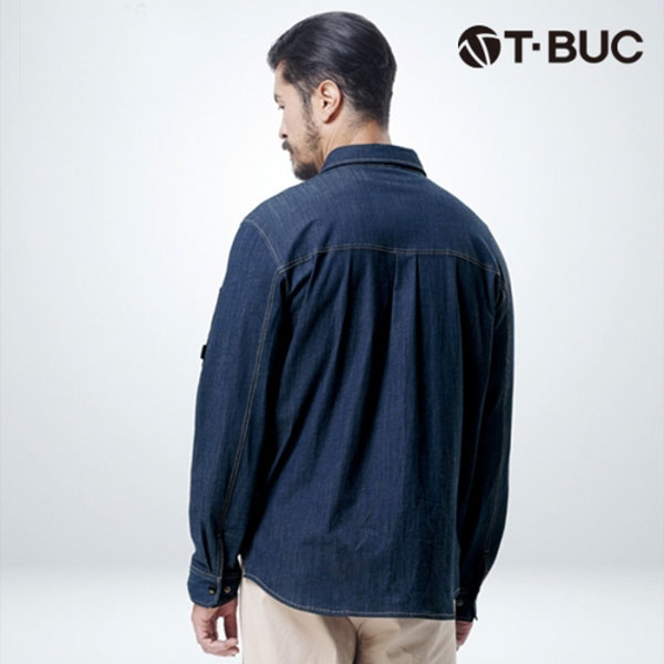 티뷰크(T&middot;BUC) 데님 스판 셔츠 TB-19-16 근무복, 유니폼, 주문제작