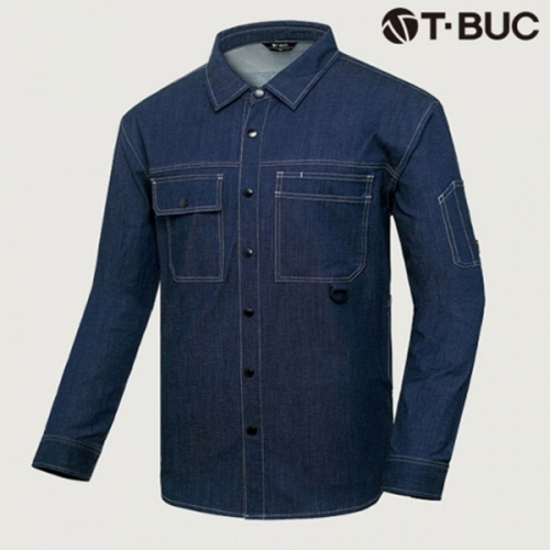 티뷰크(T&middot;BUC) 데님 스판 셔츠 TB-19-16 근무복, 유니폼, 주문제작