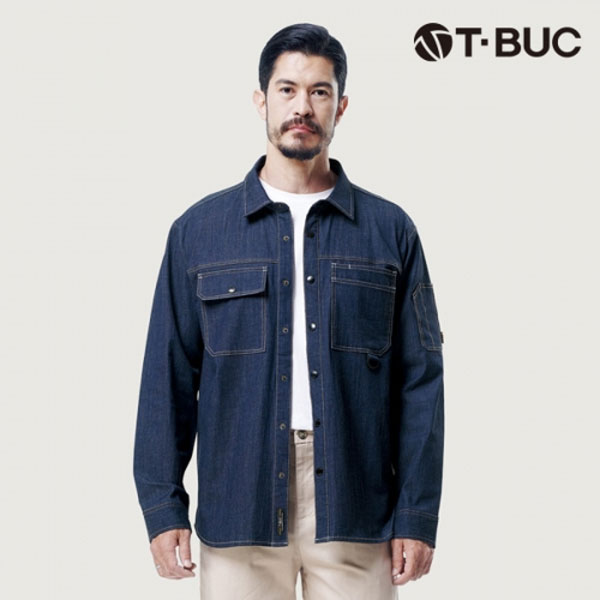 티뷰크(T&middot;BUC) 데님 스판 셔츠 TB-19-16 근무복, 유니폼, 주문제작