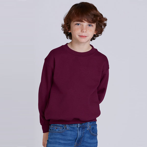 길단 컴포트컬러 헤비 아동용 기모 맨투맨 GD-18000B 단체맨투맨 제작