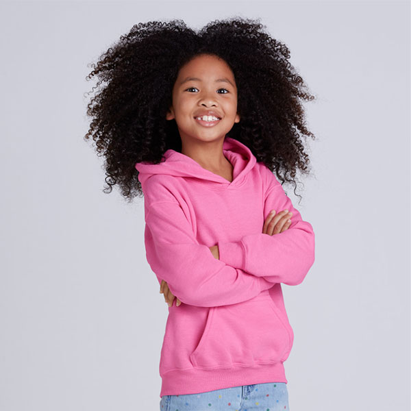 길단 컴포트컬러 헤비 아동용 기모 후드티 GD-18500B 단체후드티 제작