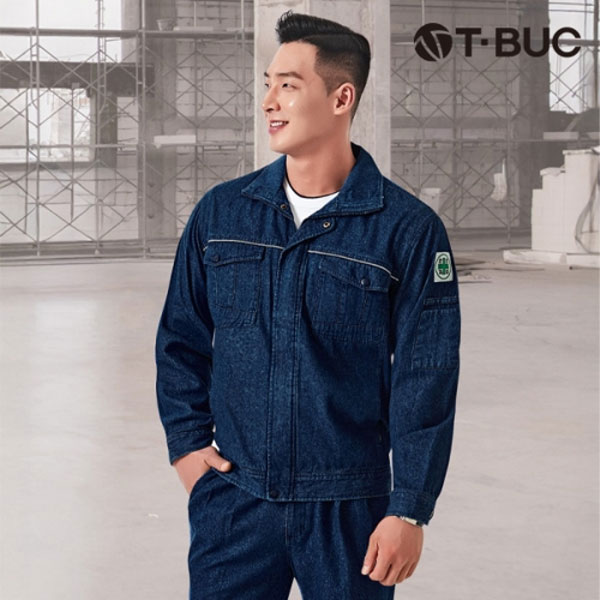 티뷰크 블루진 춘하 작업복 세트 TB-1002JP