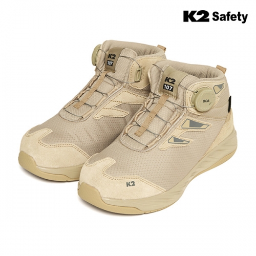 K2 세이프티 6인치 천연가죽 안전화 K2-107BE, K2-107BK