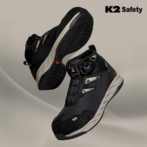 K2 세이프티 6인치 경작업용 안전화 LT-107BE, LT-107BK