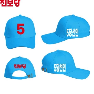 2026 지방선거 진보당 선거 모자 소라색4